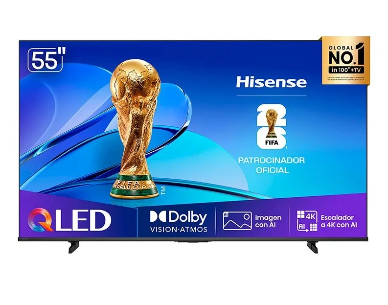 id.132 - Televisor Hisense 55" QLED 4K Dolby Atmos