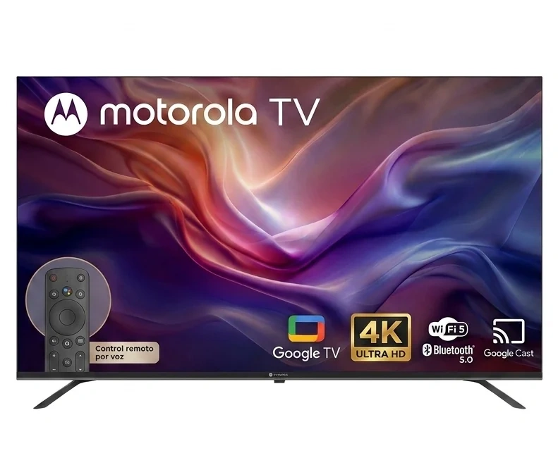 id.143 - Televisor Motorola 50" 4K Metálico Google