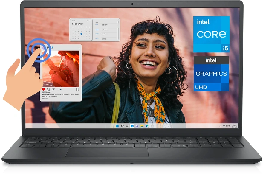 id.1827 – Laptop DELL 15 DC15250 Core i5 13ª Gen 8GB 512GB SSD Táctil