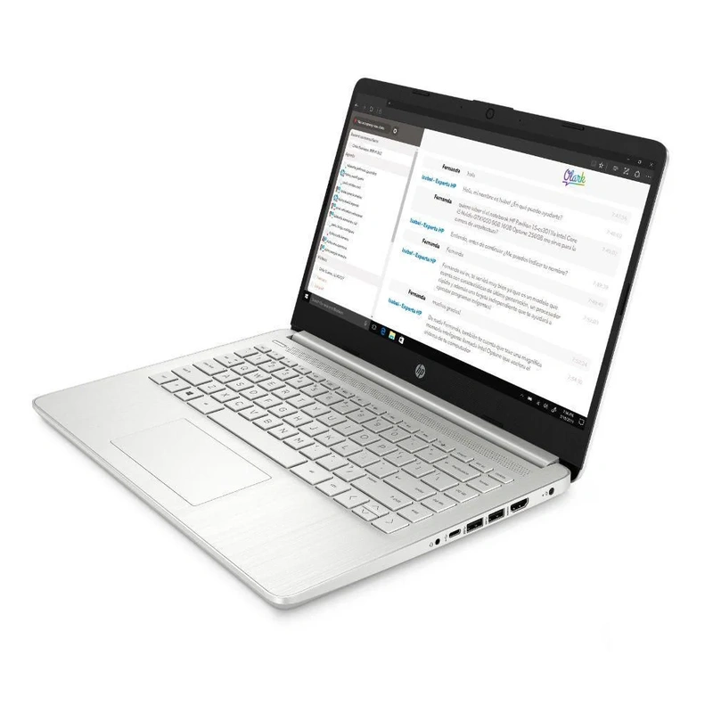 id.1779 - Laptop HP 14-dq3500la 14" HD | Intel Celeron N4500 | 8GB RAM | 256GB SSD | Wi-Fi 6 & BT 5.4 | Teclado Español - Plateado Natural