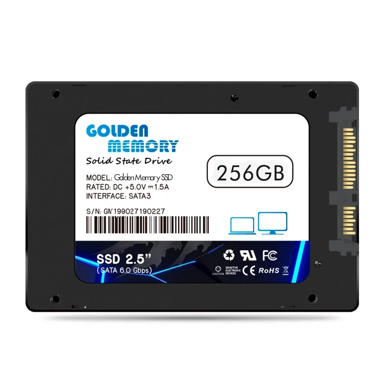 id.265 - SSD Golden 256GB 2.5" SATA III | Tecnología 3D NAND | Velocidad 6Gb/s