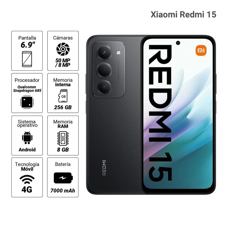 id.315 - Xiaomi Redmi 15 256GB en Tena | Garantía y Respaldo