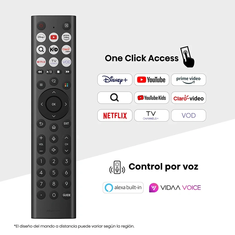 id.128 - Televisor Hisense 65" QLED 4K Dolby Atmos
