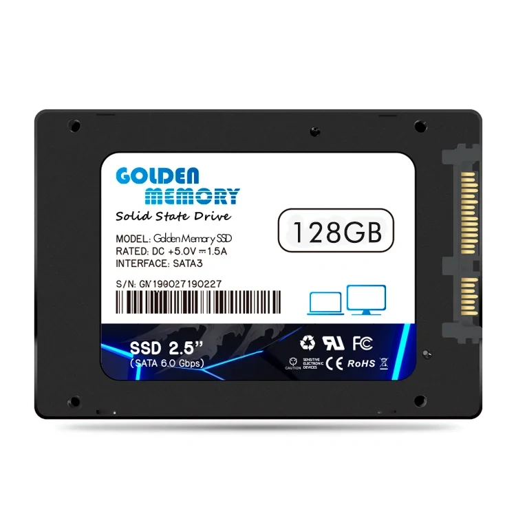 id.264 - SSD Golden 128GB 2.5" SATA III | Tecnología 3D NAND | Velocidad 6Gb/s