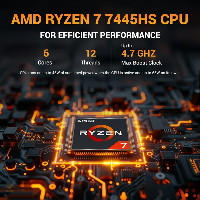 id.1812 - Laptop ASUS TUF Gaming A15 15.6" FHD 144Hz | AMD Ryzen 7 7435HS | 16GB RAM | 512GB SSD | RTX 3050 4GB