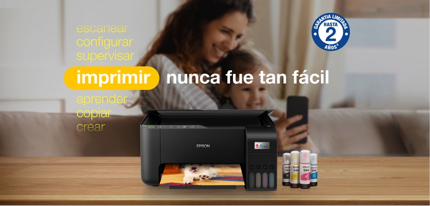 id.090 - Impresora Epson EcoTank L3250 Multifuncional | Sistema de Tinta Continua | Wi-Fi Direct & App Smart Panel